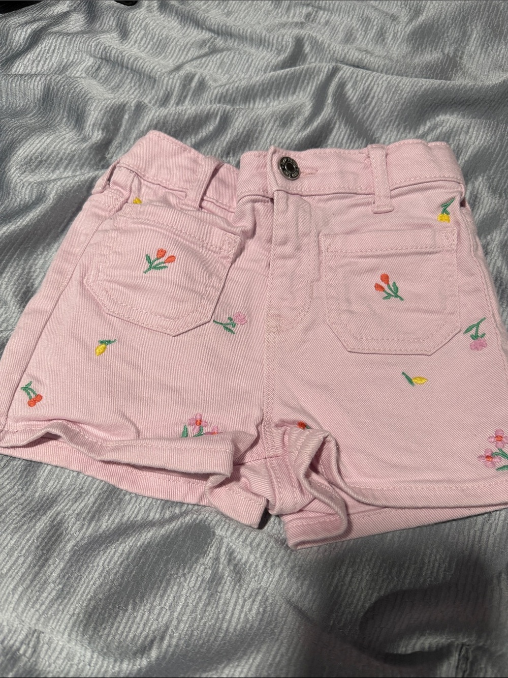 Gap Girls Embroidered Shorts in Pink Size 2T